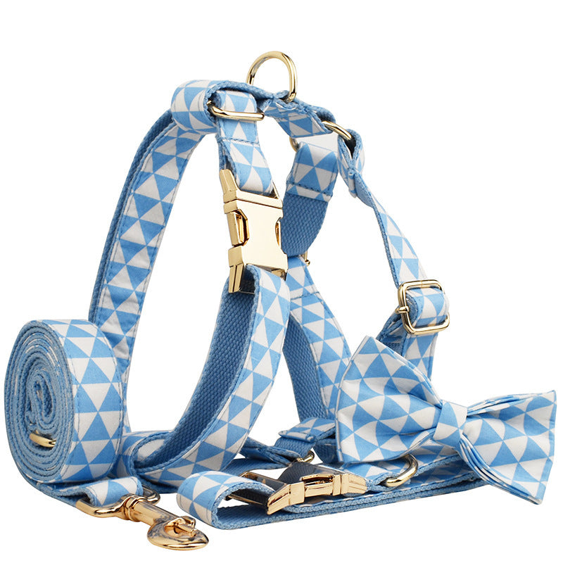 Stilvolles Hundehalsband-Set mit Schleife & Leine 🎀🐶