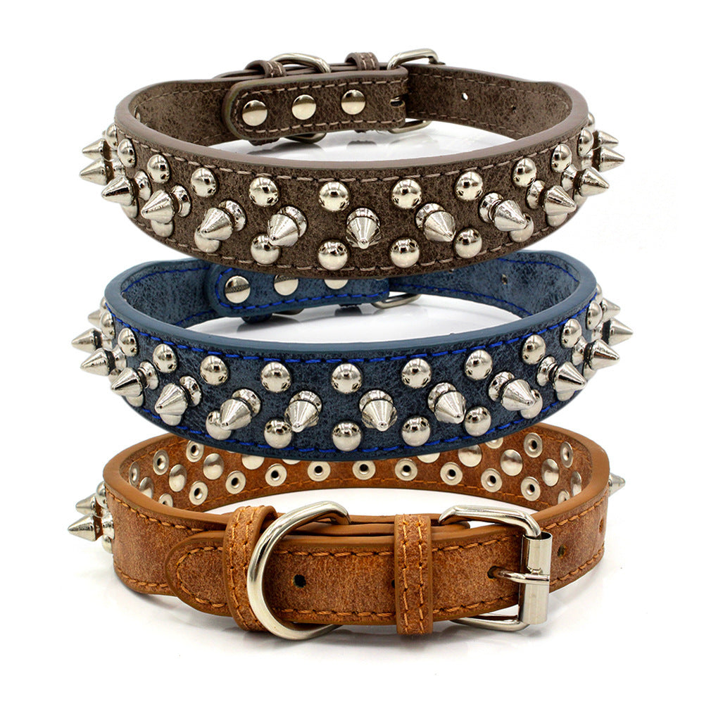 Stylisches Nieten-Hundehalsband für starke Auftritte! 🐶🔥
